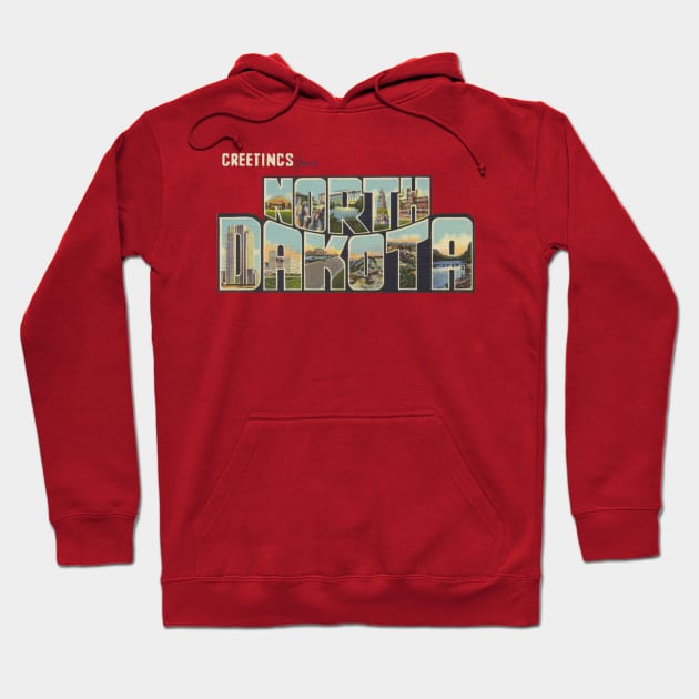 Greetings from North Dakota Hoodie by reapolo